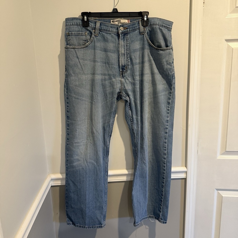 Levi's 559 Jeans‎ Mens 38x30 Blue Relaxed Straight Fit Medium Wash Denim Y2K